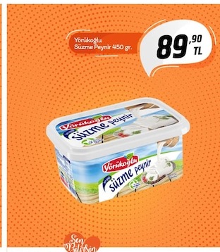 Yörükoğlu Süzme Peynir 450 Gr.