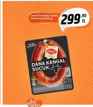 Danet Fermente Tesçilli Dana Sucuk 300 Gr.