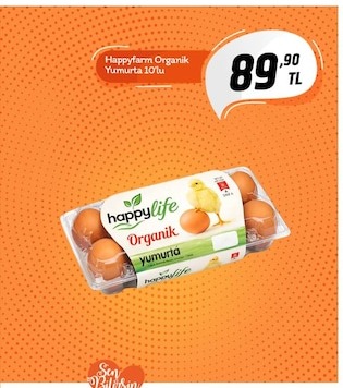 Happylife Organik Yumurta 10'Lu