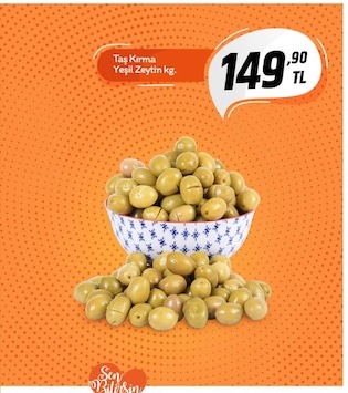 Taş Kırma Yeşil Zeytin Kg.