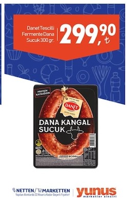 Danet Tescilli Fermente Dana Sucuk 300 Gr.