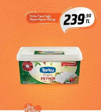 Torku Tam Yağlı Beyaz Peynir 900 Gr