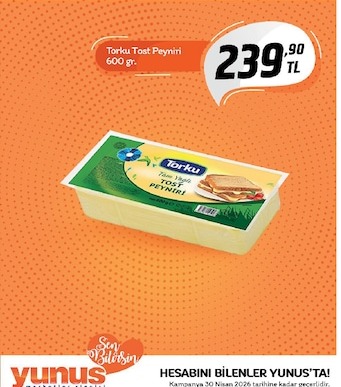 Torku Tost Peyniri 600 Gr