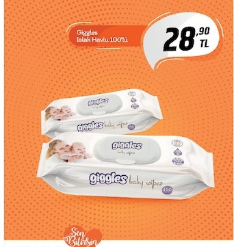 Giggles Islak Havlu 100Lü