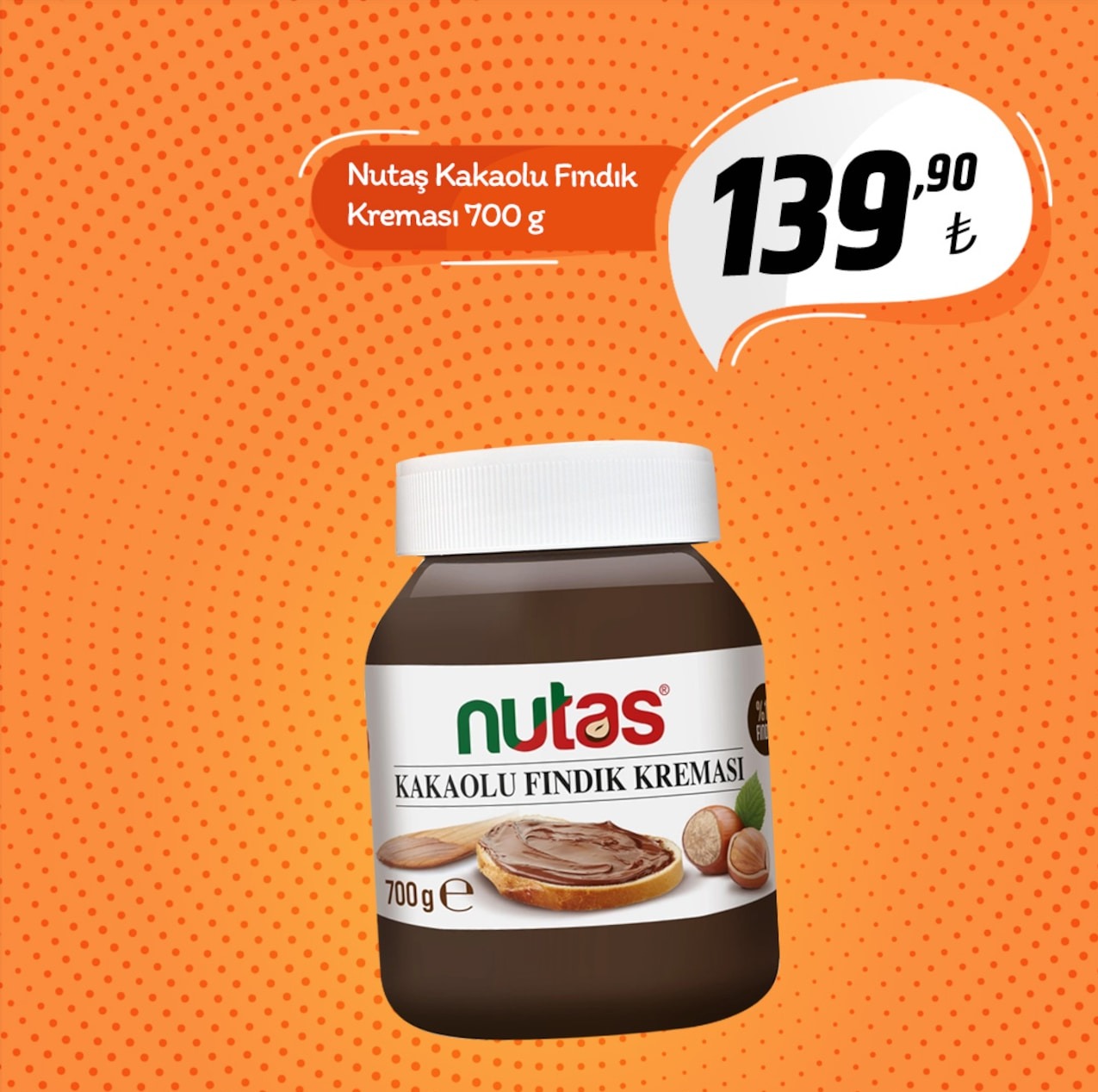 Nutella Kakaolu Findik Kremasi 700 G