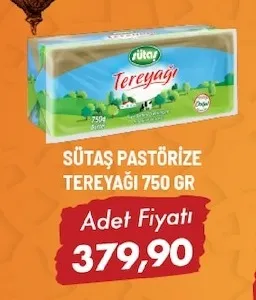 Sütaş Pastöri̇Ze Tereyaği 750 Gr