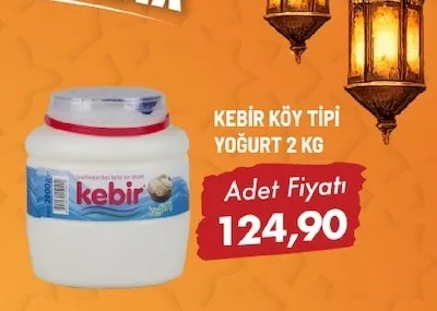 Kebi̇R Köy Ti̇Pi̇ Yoğurt 2 Kg