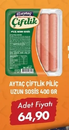 Aytaç Çi̇Ftli̇K Pi̇Li̇Ç Uzun Sosi̇S 400 Gr