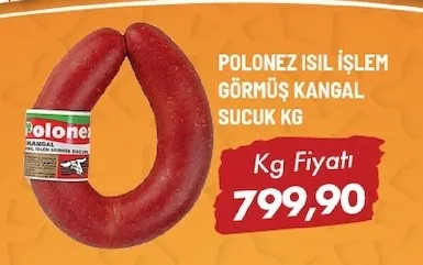 Polonez Isil İşlem Görmüş Kangal Sucuk Kg