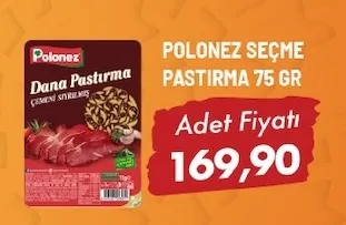 Polonez Seçme Pastırma 75 Gr