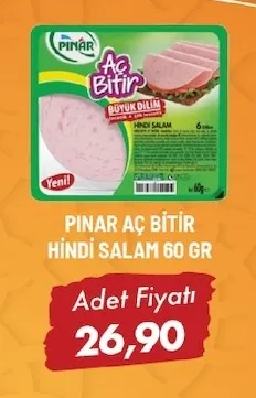Pınar Aç Bitir Hindi Salam 60 Gr