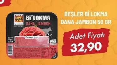 Beşler Bi Lokma Dana Jambon 50 Gr