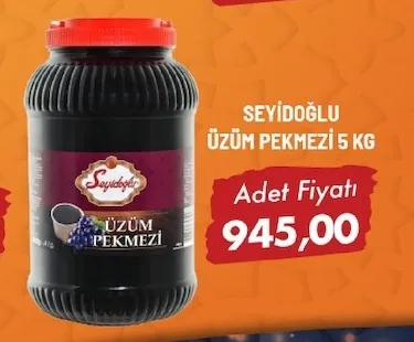 Seyi̇Doğlu Üzüm Pekmezi̇ 5 Kg
