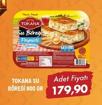 Tokana Su Böreği̇ 800 Gr