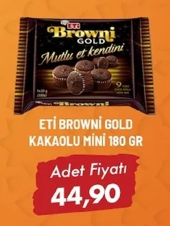 Eti Browni Gold Kakaolu Mini 180 Gr