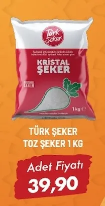 Türk Şeker Toz Şeker 1 Kg