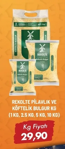 Rekolte Pilavlık Ve Köftelik Bulgur Kg
