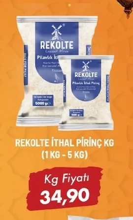 Rekolte İthal Pirinç Kg