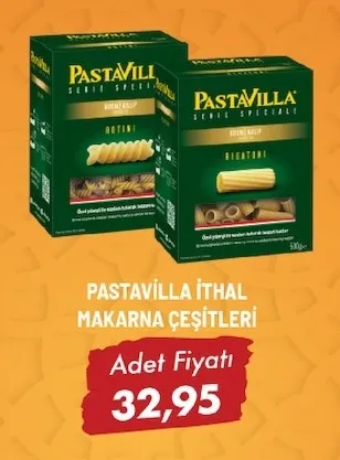 Pastavilla İthal Makarna Çeşitleri