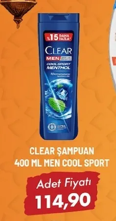 Clear Şampuan 400 Ml Men Cool Sport