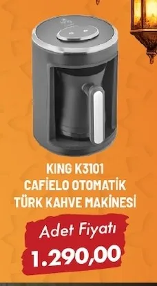 King K3101 Cafielo Otomatik Türk Kahve Makinesi