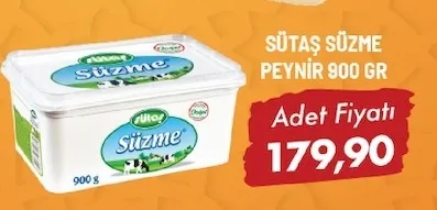 Sütaş Süzme Peyni̇R 900 Gr