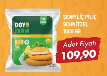 Doy Farm Şenpiliç Piliç Schnitzel 1000 Gr