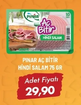 Pınar Aç Bitir Hindi Salam 75 Gr
