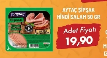 Aytaç Şipşak Hindi Salam 50 Gr