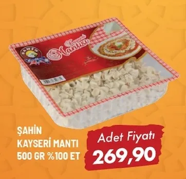 Şahi̇N Kayseri̇ Manti 500 Gr %100 Et