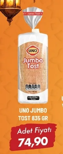 Uno Jumbo Tost 835 Gr