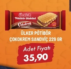 Ülker Pötibör Çokokrem Sandviç 229 Gr