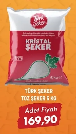 Türk Şeker Toz Şeker 5 Kg