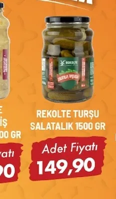 Rekolte Turşu Salatalık 1500 Gr