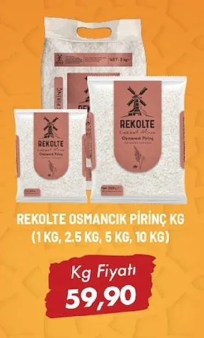 Rekolte Osmancık Pirinç Kg