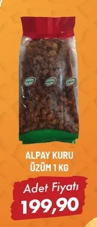 Alpay Kuru Üzüm 1 Kg