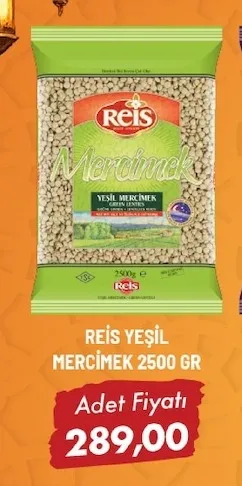 Rei̇S Yeşi̇L Merci̇Mek 2500 Gr