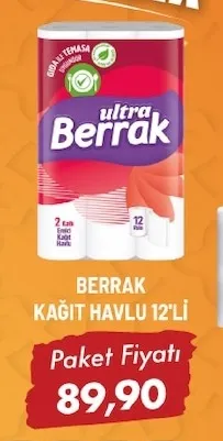 Berrak Kağit Havlu 12'Li̇