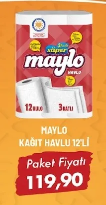 Maylo Kağit Havlu 12'Li̇