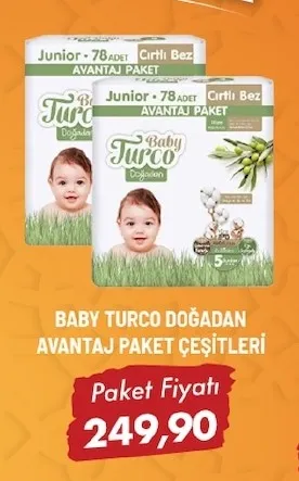 Baby Turco Doğadan Junior 78 Adet Avantaj Paket