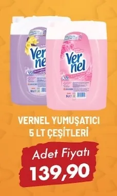 Vernel Yumuşatıcı 5 Lt Çeşitleri