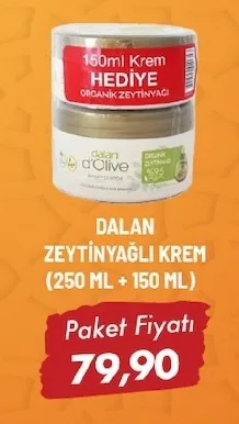 Dalan Zeytinyağlı Krem (250 Ml + 150 Ml)