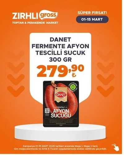 Danet Fermente Afyon Tescilli Sucuk 300 Gr