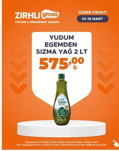 Yudum Egemden Sızma Yağ 2 Lt
