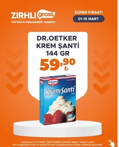Dr.Oetker Krem Şanti 144 Gr