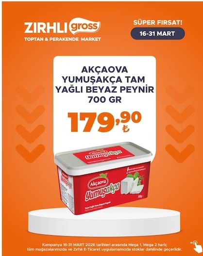 Akçaova Yumuşakca Tam Yağli Beyaz Peynir 700 Gr
