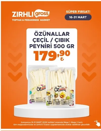 Özünallar Çeçil / Çibik Peyniri 500 Gr