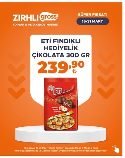 Eti Fındıklı Hediyelik Çikolata 300 Gr