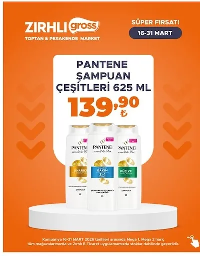 Pantene Şampuan Çeşitleri 625 Ml