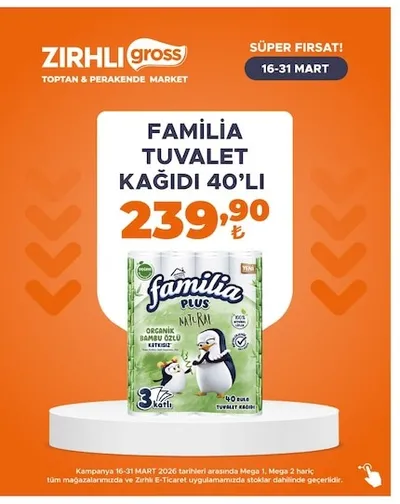 Familia Tuvalet Kağidi 40'Li